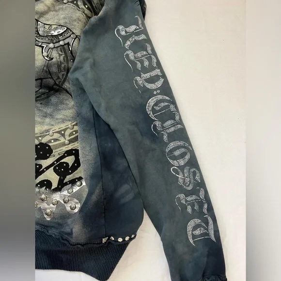 BLING DRAGON HOODIE Asian vibe Key Closet 2006 Y2K - Picture 4 of 15